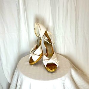 White strap heels - Fioni size 7